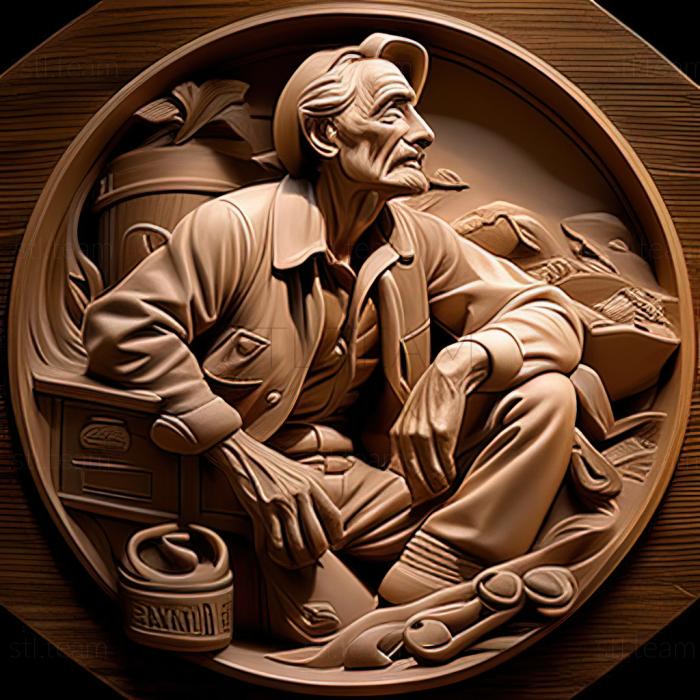 3D model Thomas Hart Benton American artist (STL)